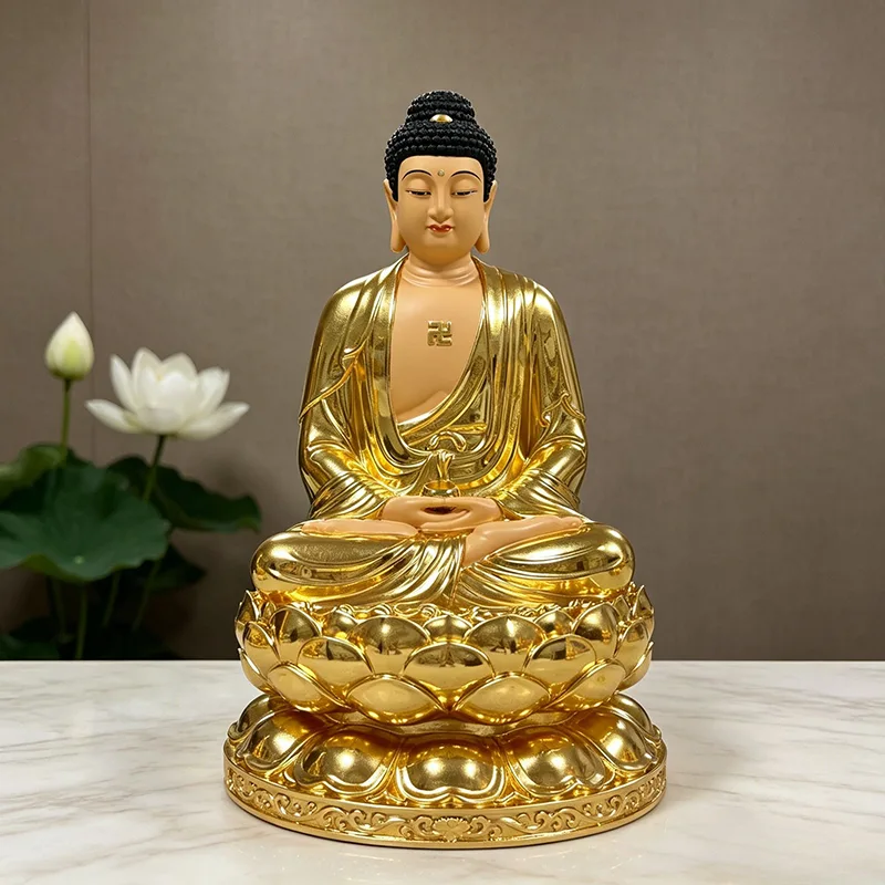 3-স্তর পদ্ম শাক্যমুনি বুদ্ধ মূর্তি