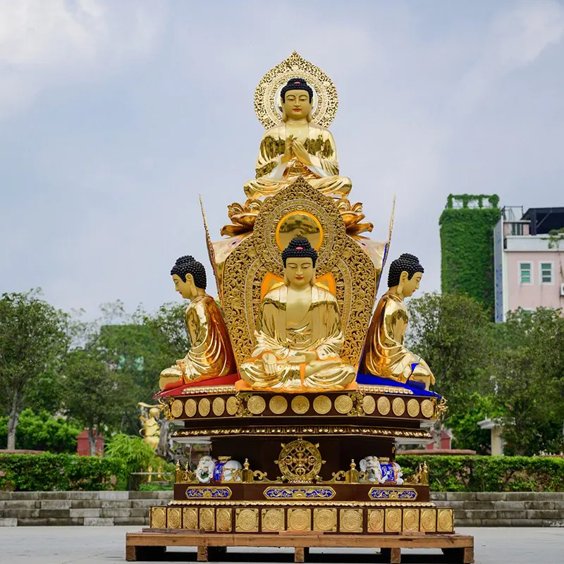 360CM বিশুদ্ধ তামা প্রজ্ঞাপারমিতা বুদ্ধ অবলোকিতেশ্বর মূর্তি