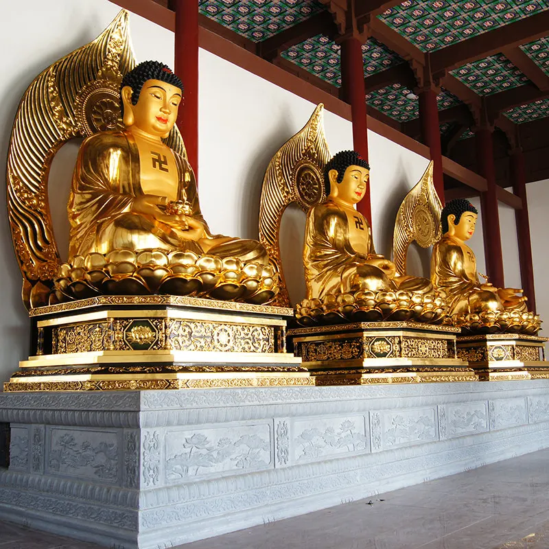 ব্রোঞ্জ গিল্ডেড 6.6-মিটার বুদ্ধ মূর্তি